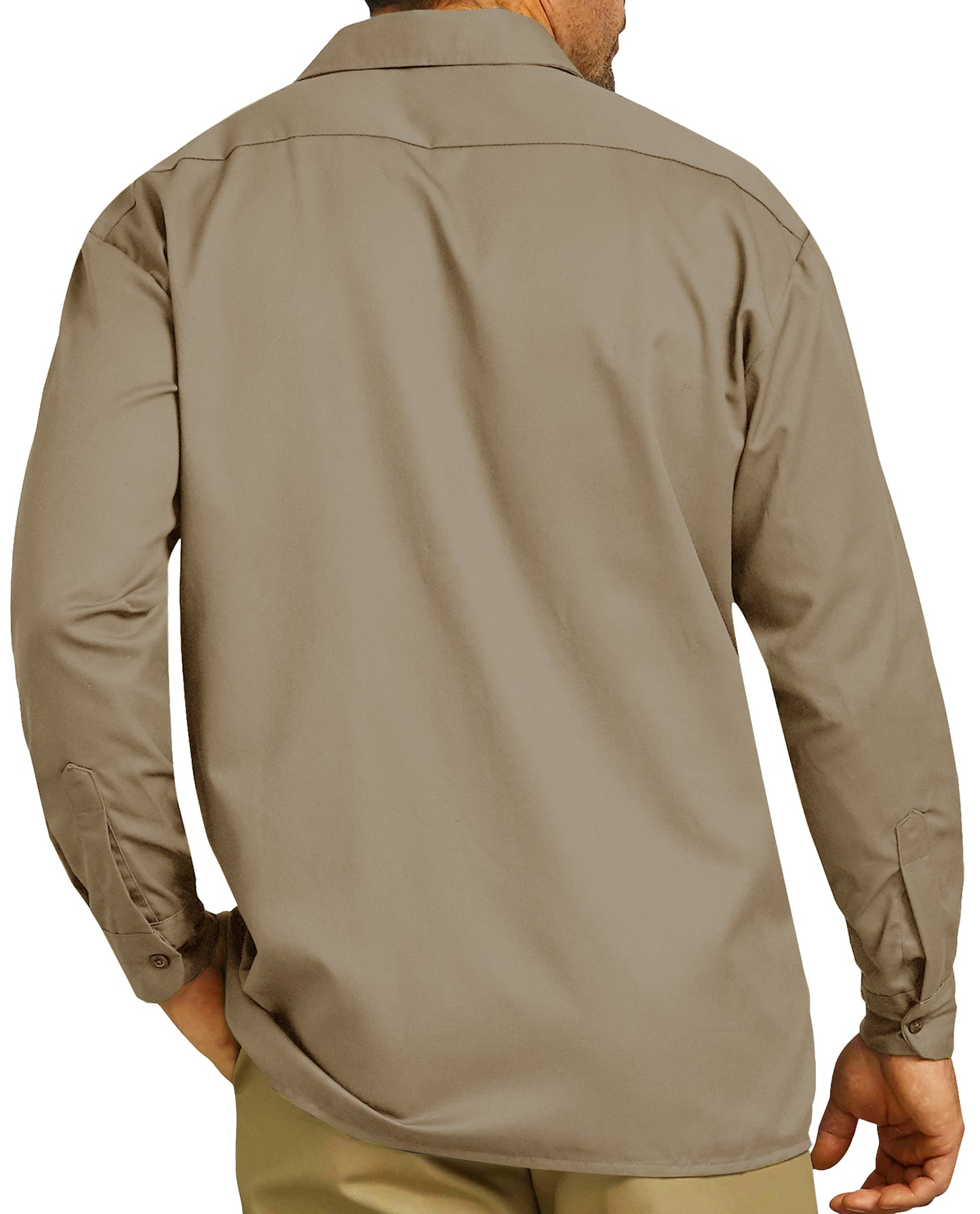 Thrilos Mens Long Sleeve Work Shirts Casual Button Up Shirts Quick Dry Business Tops with 2 Pockets